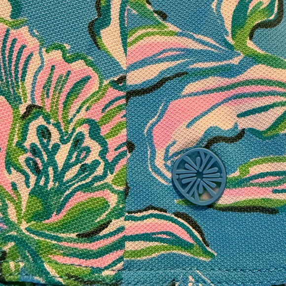 Lilly Pulitzer Mixed Doubles Dress UPF 50+ Cumulus Blue Chick Magnet size M - Picture 12 of 12